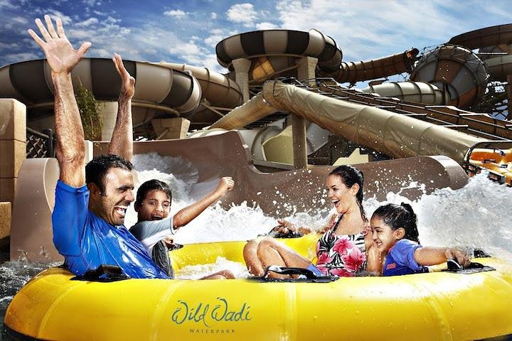 Experience endless excitement at Wild Wadi Theme Park where laughter echoes amidst splashing waters and exhilarating rides perfect for creating unforgettable family memories in Dubai.